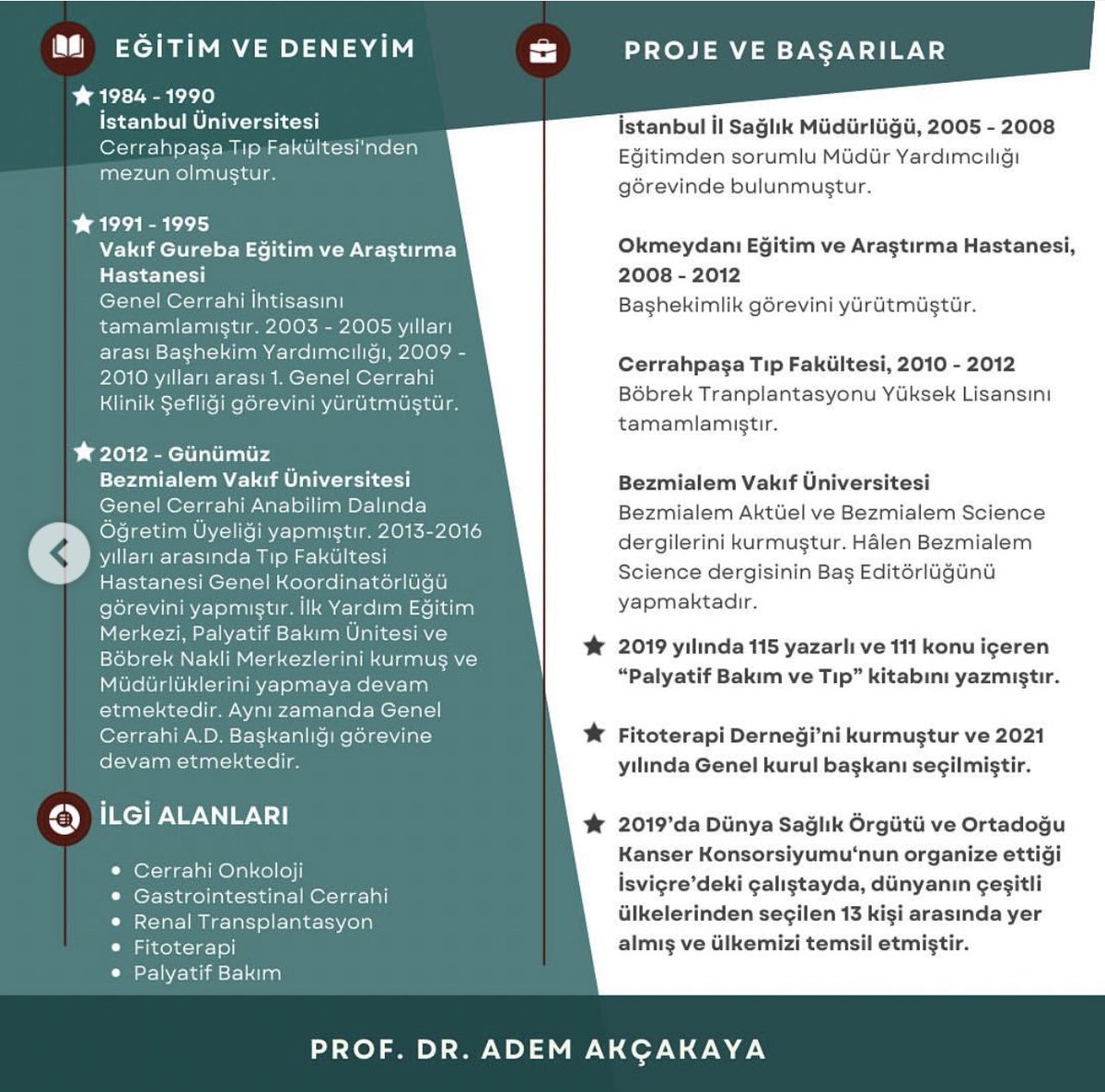 Cerrahinin yanı sıra Palyatif Bakım ve Fitoterapi denince de akla gelen Sayın Prof. Dr. Adem Akçakaya hocamız, "Renal Transplantasyon" oturumunda bizlerle olacak💫
Geç Kayıtlar için beklemede kalın !
Aktif Katılım Başvurusu için➡️ bio
Detaylı Bilgi İçin➡ kongre.bezmialem.edu.tr