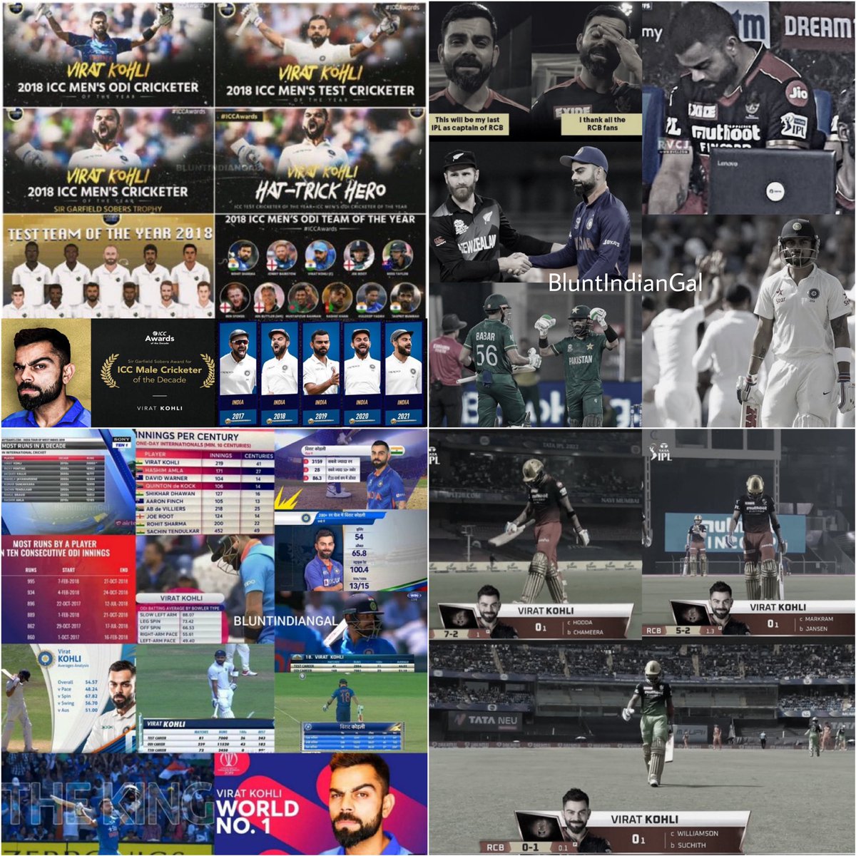 BluntIndianGal's tweet photo. “I smiled after it because I’ve seen everything now this game has to show me.”
- Virat Kohli in RCB video https://t.co/R9Jrg57Igx