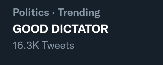 GOOD ??? DICTATOR ???
