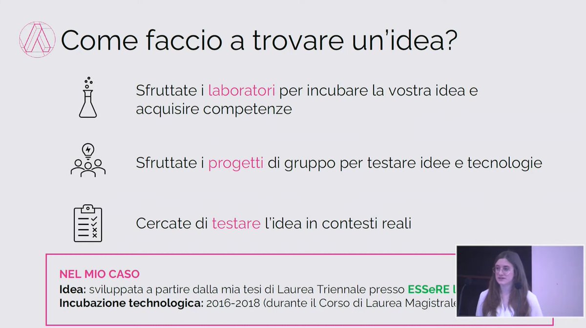 Today our CEO <a href="/IlariaPigazzini/">Ilaria Pigazzini</a> presented the story of <a href="/arcan_tech/">Arcan</a> to advice students at <a href="/unimib/">Università degli Studi di Milano-Bicocca</a> for the Master's degree in Computer Science. Thanks again to <a href="/unimib/">Università degli Studi di Milano-Bicocca</a> for inviting us!
#openday #laureamagistrale #tech #softwareengineering #unimib