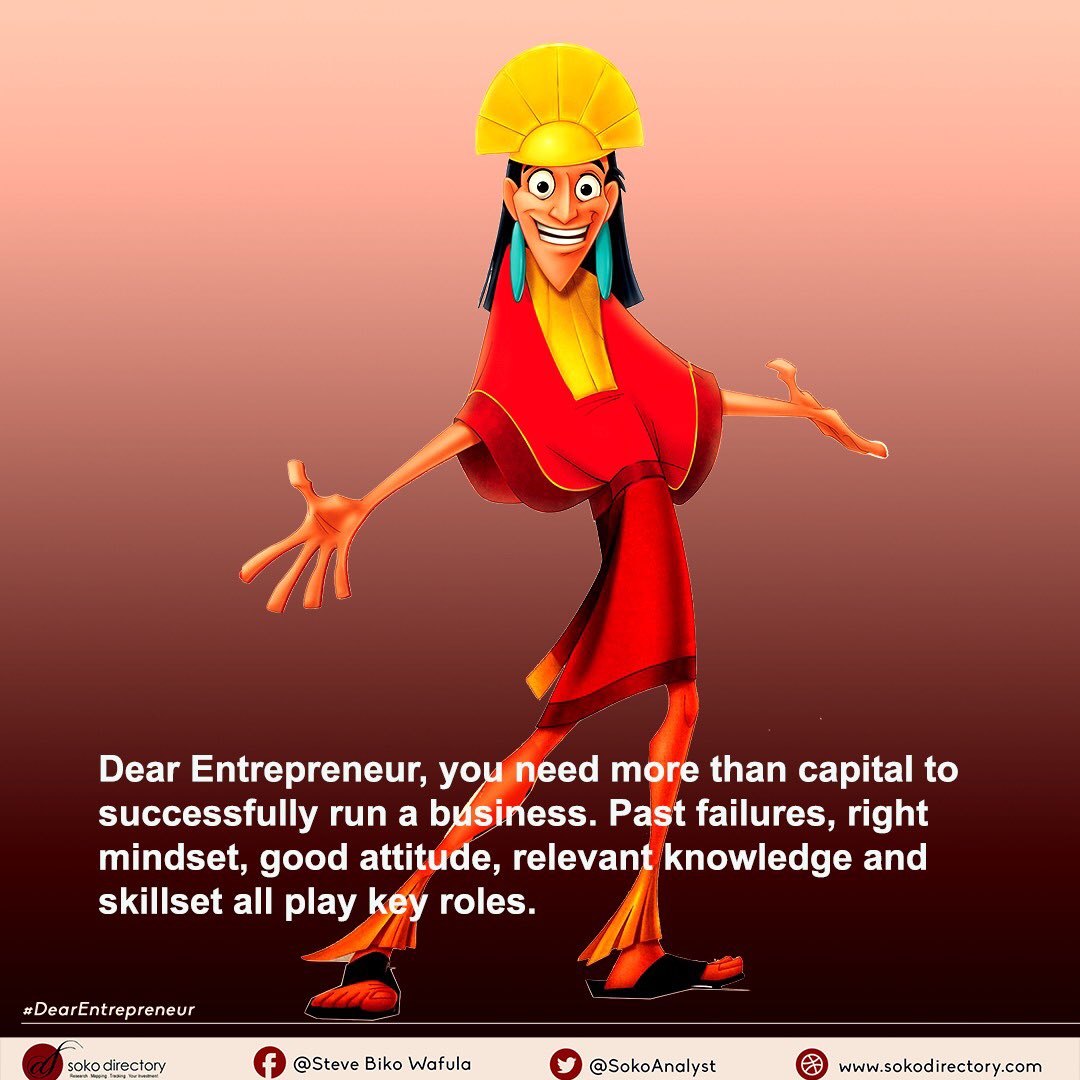 SokoAnalyst's tweet photo. Dear Entrepreneur, running a business isn’t as easy as drinking a cup of tea… https://t.co/TgVYAyYJU5