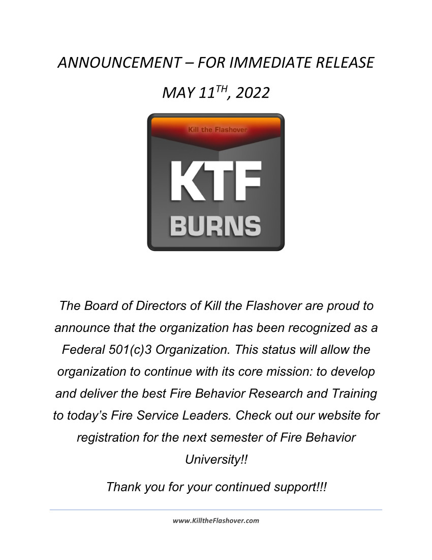 Great News! See attached press release from KTF President Mike Daley. Big things are going to be happening for KTF in upcoming months.