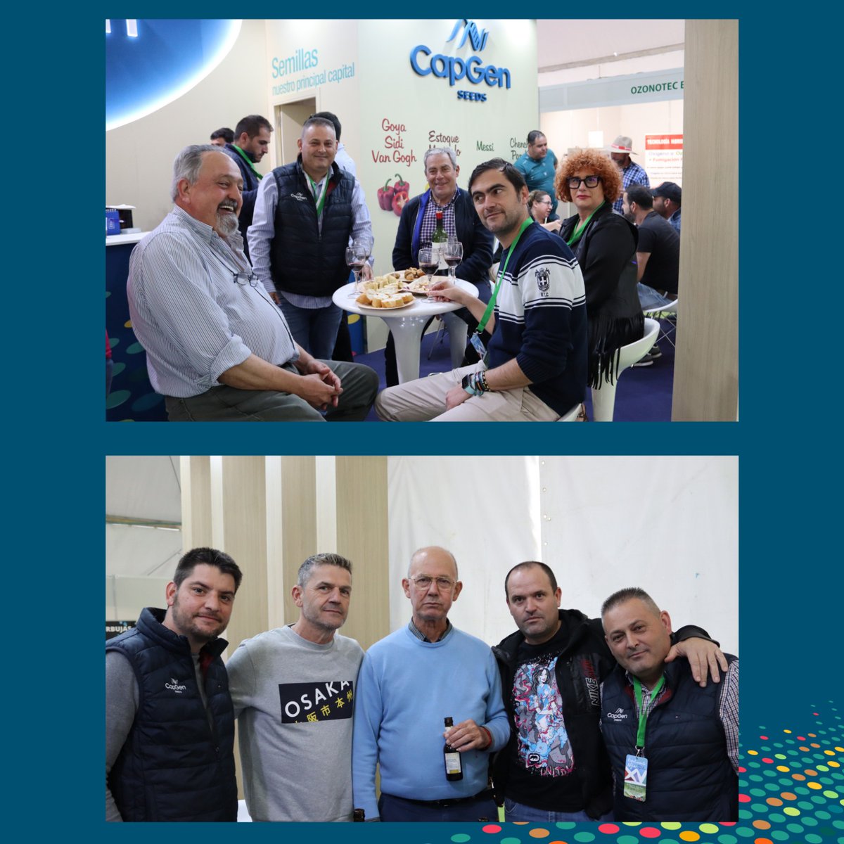 CapgenSeeds's tweet photo. ¡#Felizmiercoles!

Estas son algunas fotografías de nuestro equipo y clientes satisfechos la feria #agrícola de Expolevante en Campohermoso (Níjar).🌱🍅🥒

Fueron tres días de #networking muy productivos y estamos muy contentos de haber podido estar presentes en este evento.👨‍💼👩‍💼 https://t.co/GXDvjKmjY0