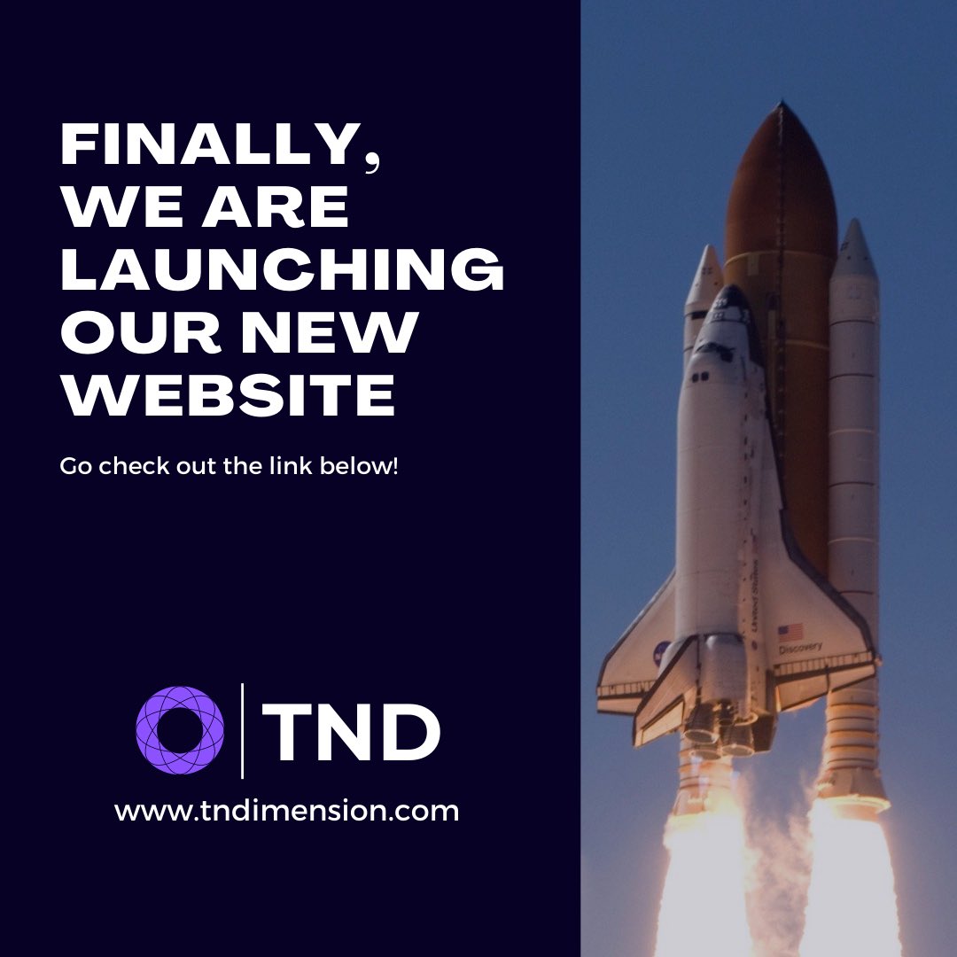 tn_dimension's tweet photo. Hey everyone, we are finally launching our website today. Since we've been working on this for so long and wanted to make sure it was just right, we hope you like it!

#tnd #thenextdimension #entrepreneurs #startup #pitch #founders #investment #innovation #technology #business https://t.co/HGsJXIPQUZ