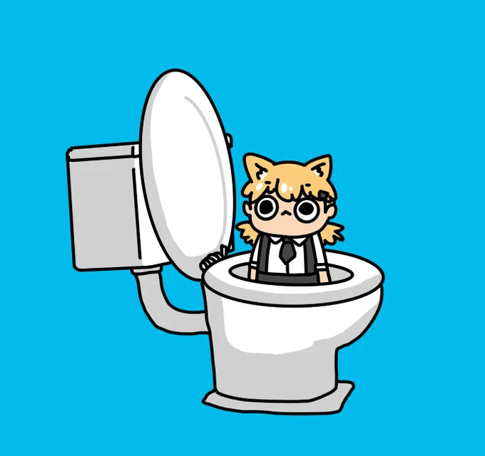 🐈in🚽 