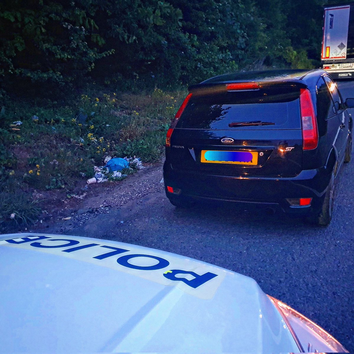 KentSpecials's tweet photo. #SCDOGS stopped this vehicle on the #M2 #Medway. 

Discovered that the driver had a revoked licence for building too many points within his first 2 years of driving, thought he wouldn't get caught as he insured it in a friend's name. 🤦‍♂️ 

#Seized 

TB https://t.co/GR6TP9lX3q