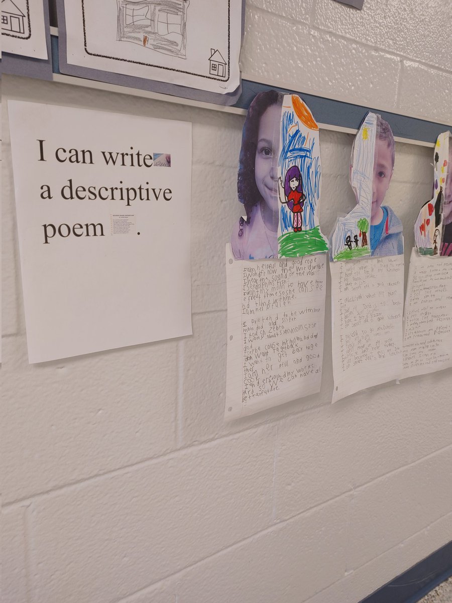 Mrs_Baret's tweet photo. #WorldClassELs wrote descriptive IAM poems using ELD Newcomers Unit 1 learning tasks. Thet are so proud of their hard work! @MHES_Eagles https://t.co/2dr656i997