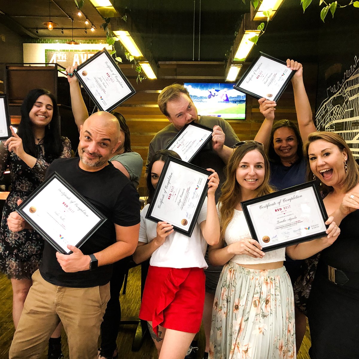 ArcDigitalCo's tweet photo. Our HODs have completed their Leadership course with communication expert, @HartlandAdele. 
These Red Belts are now well-versed in communicative wrestling. But great power comes with great responsibility and these leaders know their skills are best used to create kickass work! https://t.co/fKnwFdbmTp