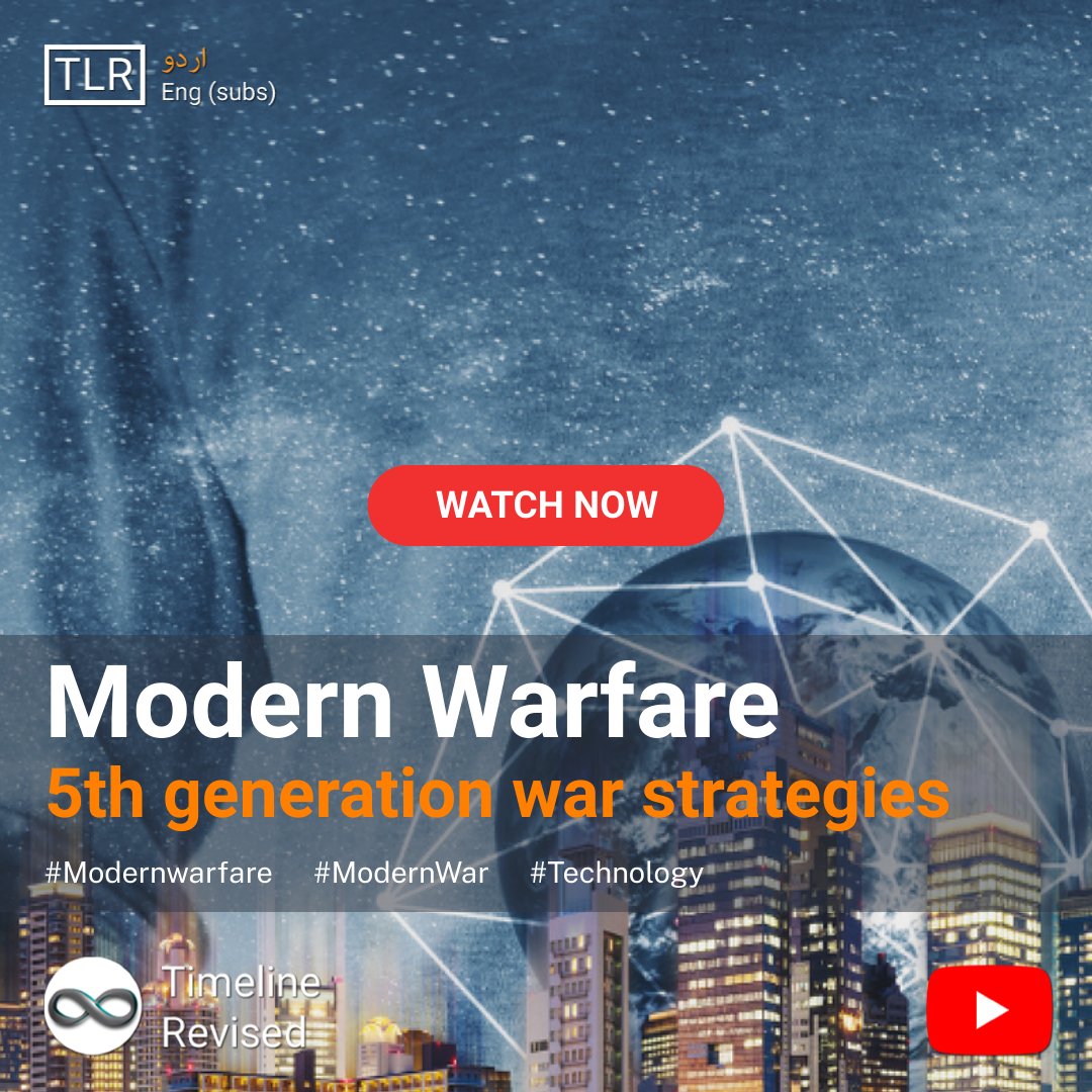 RevisedTimeline's tweet photo. Modern Warfare: 5th generation war strategies and tactics
Youtube Link:
https://t.co/cV12emyTvW
#Modernwarfare #massextinction #TimelineRevised https://t.co/ElECz6GDXm