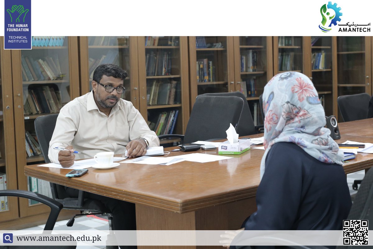 AmanTechAIVT's tweet photo. AMANTECH organised an interview drive for students who had completed their institute-based training; preparing for their On the Job Training and Placement.
#THFPakistan #AMANTECH #Placement #Career #Recruitment
#VocationalTraining #ChillerOnRent #Orient #RaziSons #AlliedCables https://t.co/84lz9tC5E4