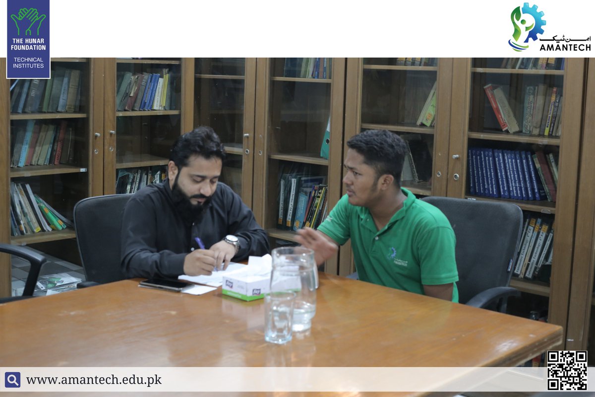 AmanTechAIVT's tweet photo. AMANTECH organised an interview drive for students who had completed their institute-based training; preparing for their On the Job Training and Placement.
#THFPakistan #AMANTECH #Placement #Career #Recruitment
#VocationalTraining #ChillerOnRent #Orient #RaziSons #AlliedCables https://t.co/84lz9tC5E4