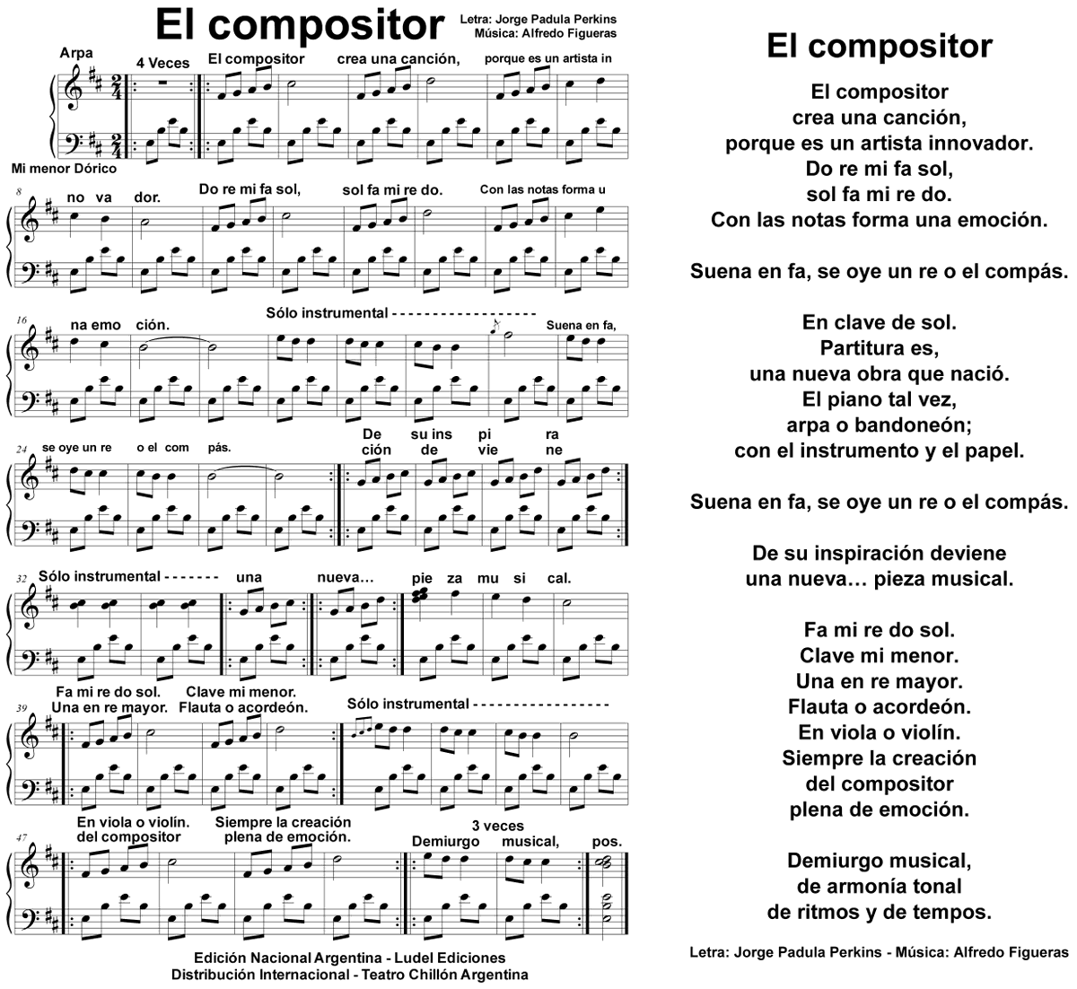 autor2022's tweet photo. #11DeMayo #DíaDelAutorYCompositor #ElCompositor #compositor #letra #música #partitura #score

"El compositor". Letra: Jorge Padula Perkins. Música: Alfredo Figueras. https://t.co/X7m5SU9IEi