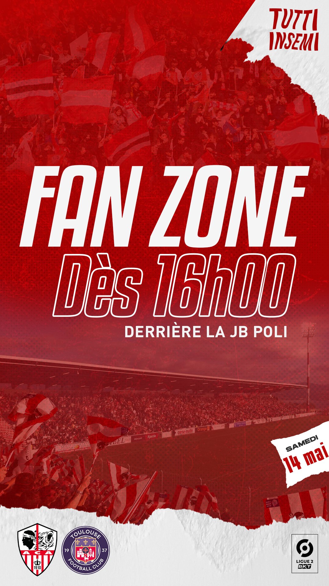 AC Ajaccio On Twitter Cari Sustinidori Samedi 14 Mai Pour La 