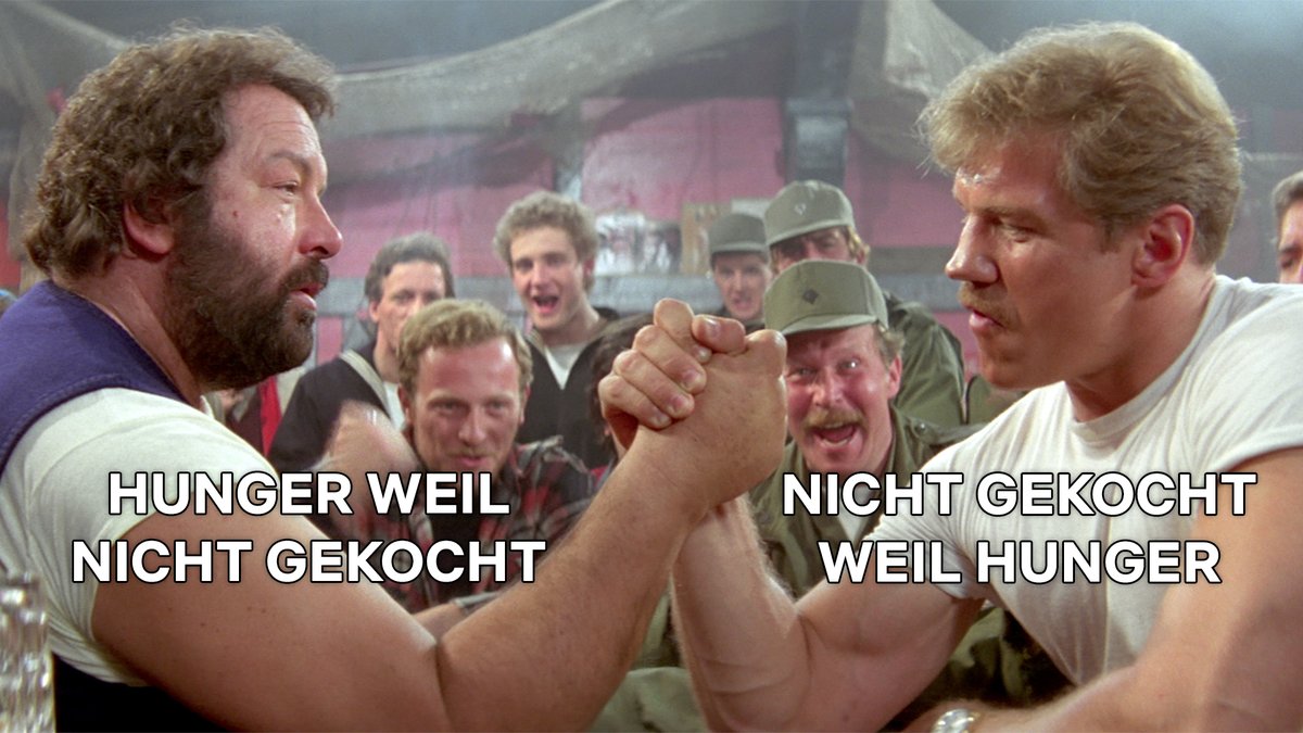 Wenn der Bauch lauter ist als eine Ohrfeige von Bud Spencer 🤕