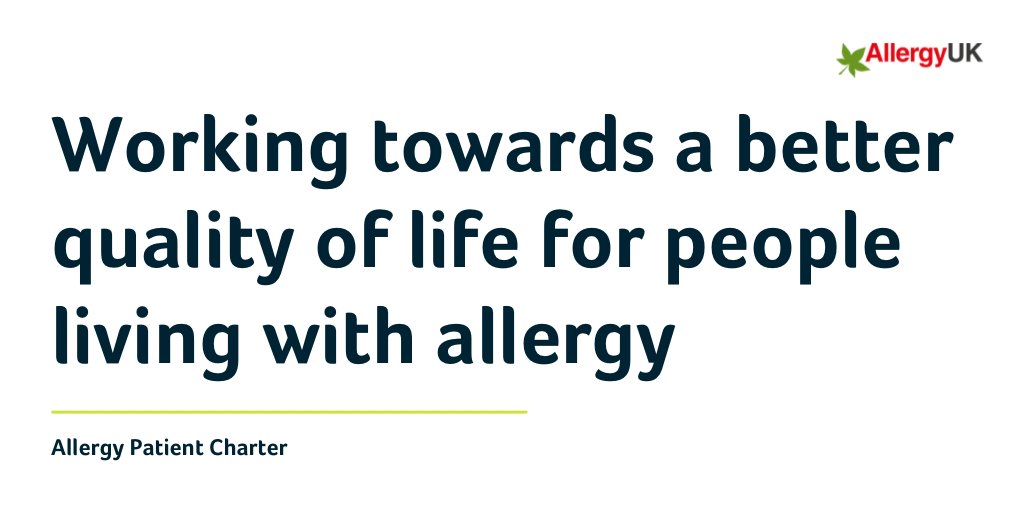 Today is the day! Allergy UK is heading up to House of Commons in London to launch our #PatientCharter, to raise awareness and understanding of the challenges that allergy patients face - from accessing high quality care to feeling equal in society
#itstimetotakeallergyseriously