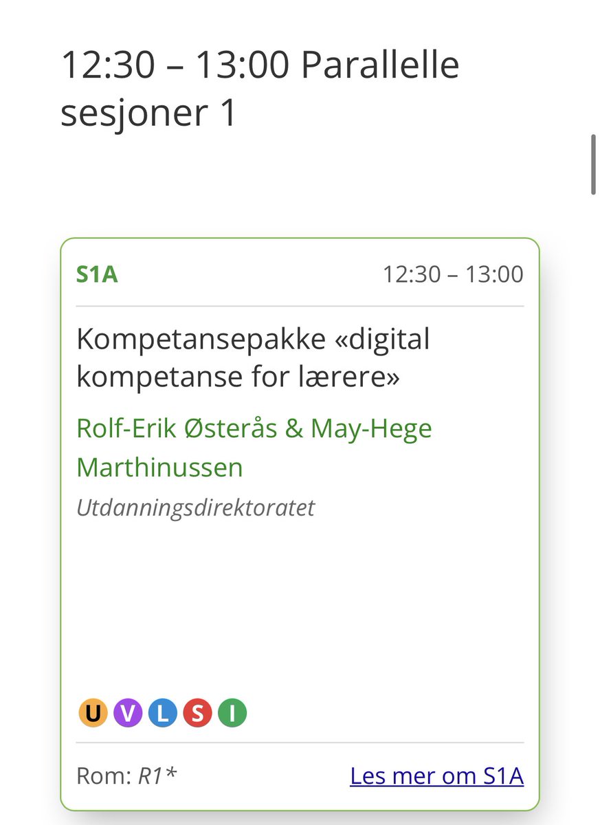 Klar for faglig påfyll @NKUL Konferansens første parallellsesjon✅