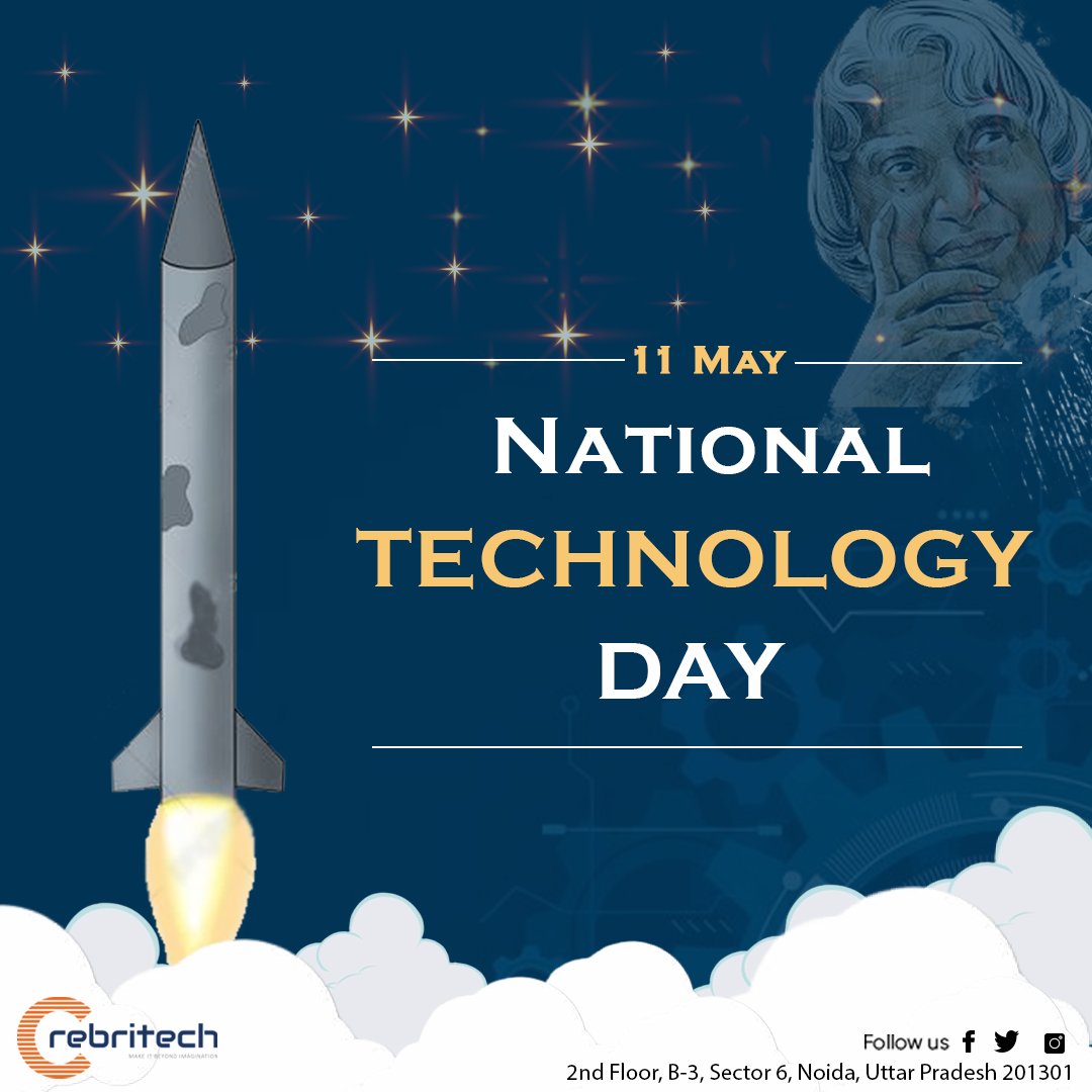 Crebritech's tweet photo. With every innovation, let’s celebrate the future of India. Technology enables progress and knowledge. Let’s salute our scientists for their services &amp; achievements in the field of Science &amp; Technology.” ##science #technologies #nationaltechnologyday2022 #scientist https://t.co/PrJBYy3Dh9