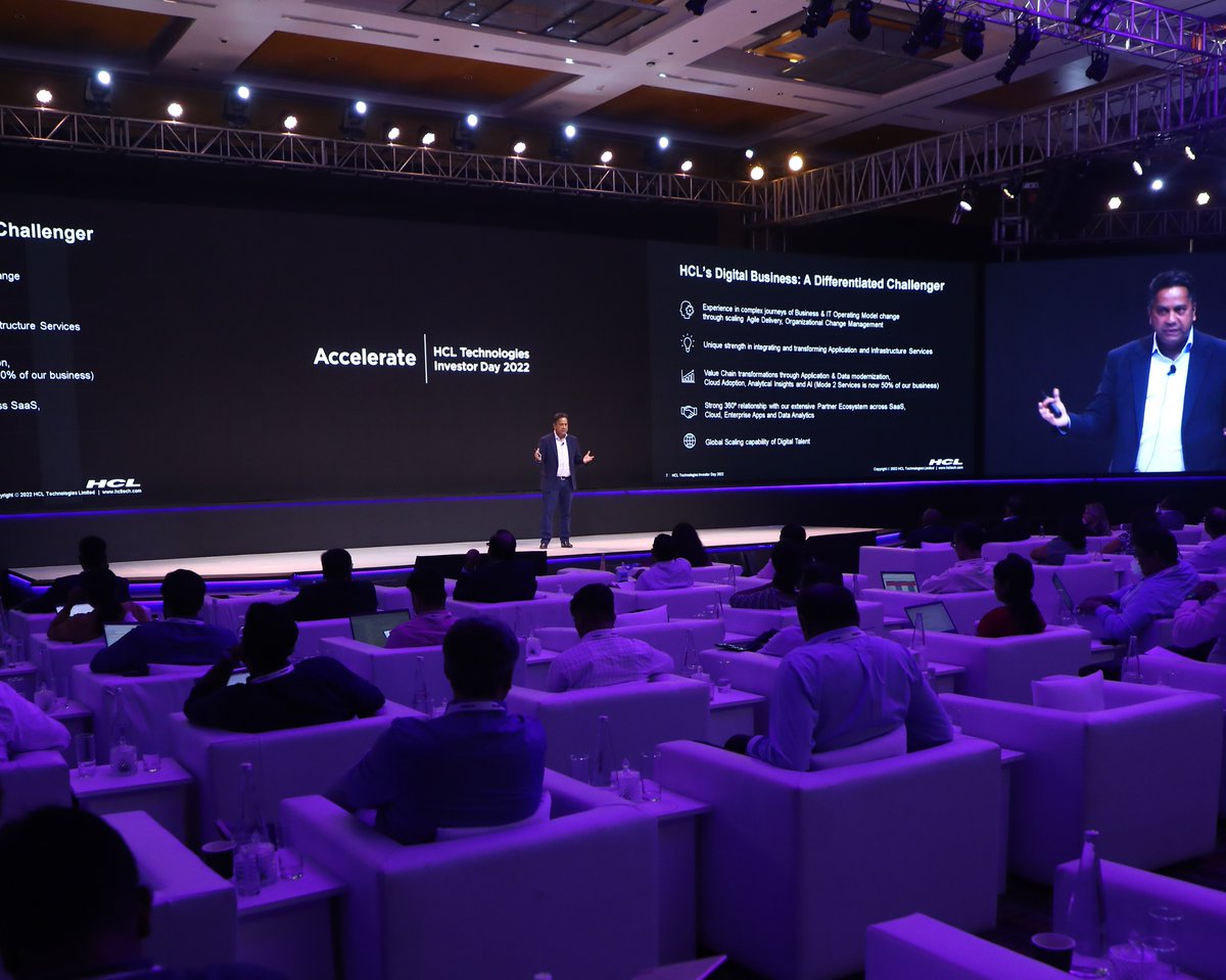 hcltech's tweet photo. .@AnandBirje - President, Digital Business Services speaks on how our integrated delivery model uniquely positions us as an end-to-end transformation partner for enterprises across industries seeking to reimagine their value chains.
#HCLAccelerate https://t.co/YceR90PxH1
