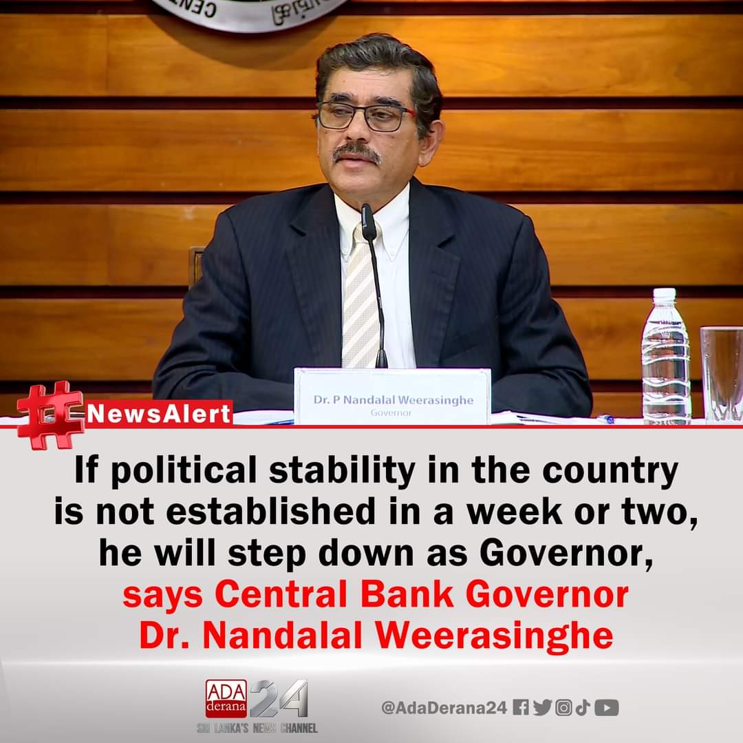 kashintha_imal's tweet photo. It's so frustrating when the #intelligent people,who knows what they are doing,can't do their job because of the #poorpolitics.How can we expect for a better future,when the people with the knowledge going to step down.@CBSL 
🇱🇰
@roelraymond
#SriLankaCrisis
-Credits @adaderana https://t.co/vKeBgszLQl