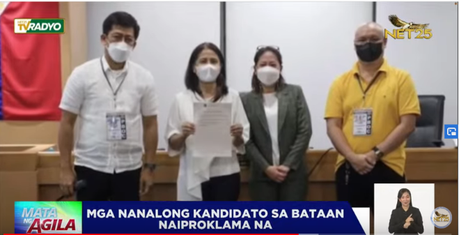NET25TV's tweet photo. Proklamasyon ng mga nanalong kandidato sa Bataan, isinagawa. I via @josiemartinez #NET25MataNgHalalan https://t.co/CFa7PZzJMJ