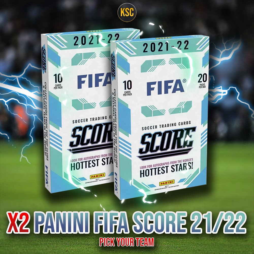 KSCollectables's tweet photo. 🚨Price drop alert!!!🚨

We have dropped the prices on the remaining teams for our #FIFAscore double box break🔥🔥🔥 

🗃👀Both boxes to be broken TOMORROW!!! 👀🗃

⚡Get involved and grab yourself a bargin now!!!⚡

Dm us or click below 
https://t.co/7Jjd8ahyP4 

#thehobby https://t.co/sRvFOi3bu1