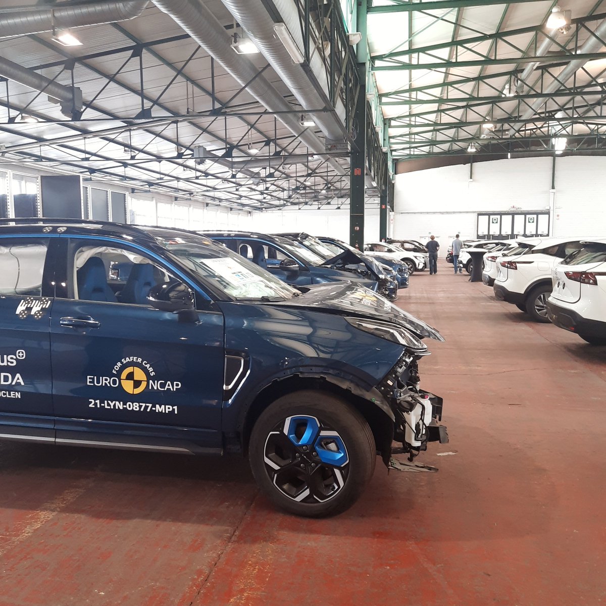 EuroNCAP's tweet photo. Today is Euro NCAP's Manufacturers' Viewing.
All crashed cars from the last year are displayed in a large hall in Belgium. Car manufacturers, engineers and all interested parties can learn from each other how to improve safety
#forsafercars #forsaferroads #forasaferfuture https://t.co/sHTbClWhP0