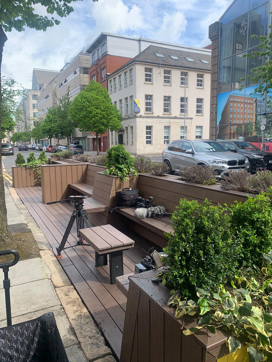 LinenQuarterBID's tweet photo. Thanks to those who reported the vandalism to our parklet this morning, and our #lqcleanteam who took swift action.
@belfastcc @VMeth @deptinfra @BBCMarkSimpson @rossalliance @jucopel @bbcnipress @mcqcos 
We have also notified our dedicated @PSNIBelfast officer.
#belfast https://t.co/ek02FD7ErH