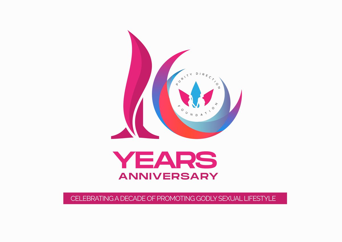 puritydirection's tweet photo. Partner with us as we celebrate 10 years of advancing the Sexual Purity Agenda.
#PurityDirectionFoundation
#DisciplineOverDesire #10yearsAnniversary #10yrsofGodlyImpact https://t.co/BSwh1aqpTb