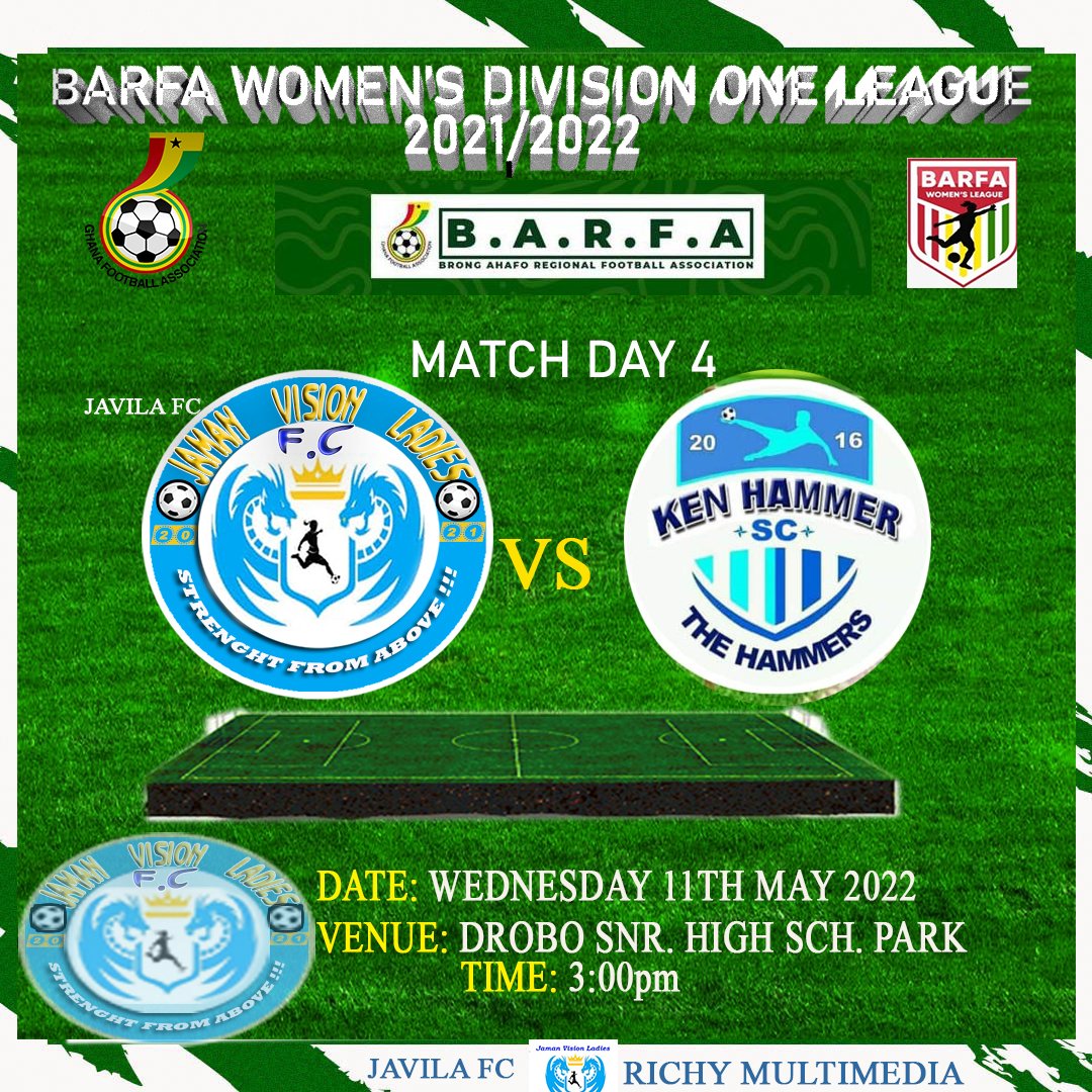 JAMANLadiesFC's tweet photo. Looking forward to hosting the KEN HAMMERS today at 3pm. #Strengthfromabove https://t.co/NIvBNZQeVi