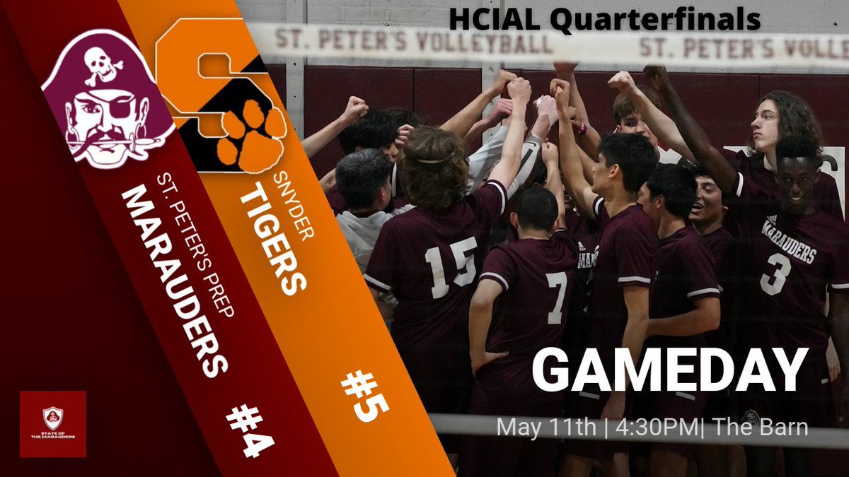 rrodriguesspp's tweet photo. It’s Gameday!!!
The #SPPVBALL Marauders are back in action as they take on Snyder in the @HcialThe Quarterfinals:
⏰: 4:30PM
📍: The Barn
📺: @YouTube: https://t.co/QBoWuMkTGr… (stream will be active around 4:20PM)
Follow the link above for all of the updates! https://t.co/tAaETM47Ab