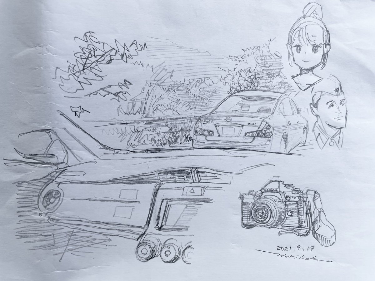 最近、車やら昆虫やら戦闘機やら絵と関係ない写真ばかりアップロードしており、フォロワーの皆様が「ほりこうは曲がりなりにもイラストレーターである」ということをお忘れなのではないかと思い。いつぞや旅先で描いた落書きをアップしておくことにしました。 