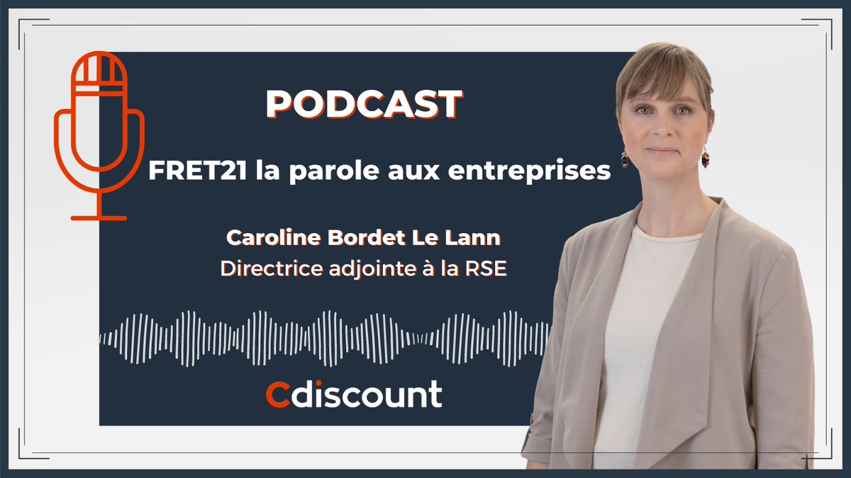 [#ReplayPodcast] 'Réduire drastiquement les émissions de gaz à effet de serre liées au transport d’ici 2023 !' 🎙Conversation avec Caroline Bordet-Le Lann, Directrice adjointe à la RSE de Cdiscount. @RadioSuplyChain 🎧Bonne écoute👉lnkd.in/gejXSYfR @FRET21