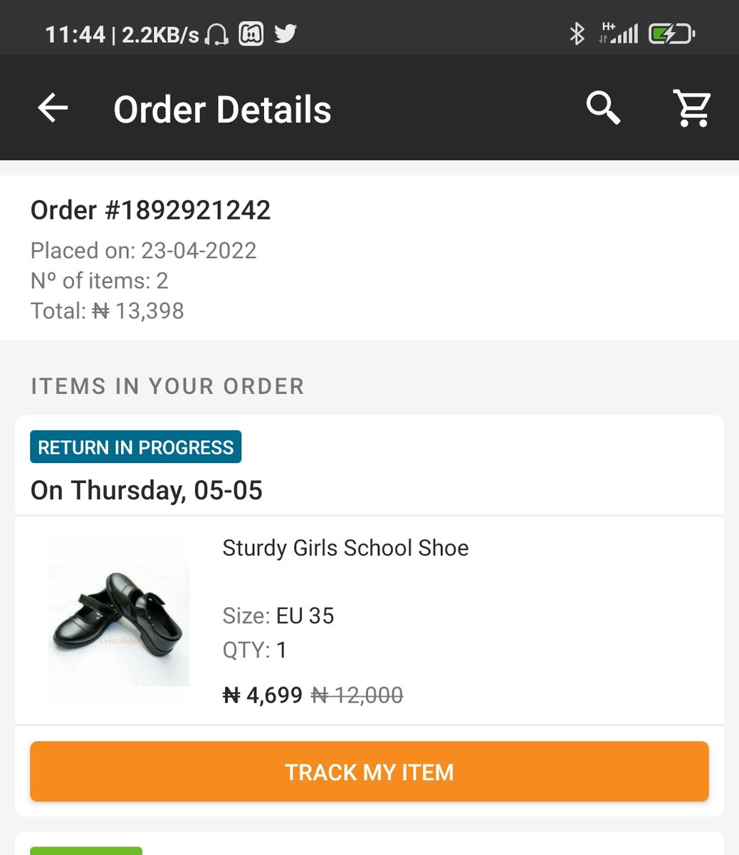EventThrillers's tweet photo. @JumiaNGHelp pls I requested to return these items. But nobody is yet to pick up. The super children shoe is not what I expected it to be https://t.co/cklrh8ls16
