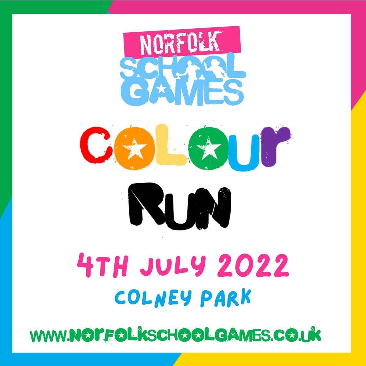 Our in-person event date confirmed for our Colour Run at Colney Park 2022! Read more here… norfolkschoolgames.co.uk/date-confirmed…