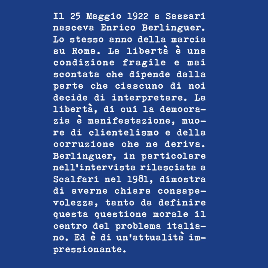 Il mio nuovo libro '#Sassari 1922, caro #Berlinguer, 100 di questi giorni' bit.ly/3ysDUho