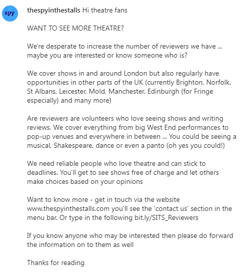 spyinthestalls's tweet photo. 🎭 Reviewers needed 🎭

https://t.co/GaVCM972Wl https://t.co/p5hnUEfr2a