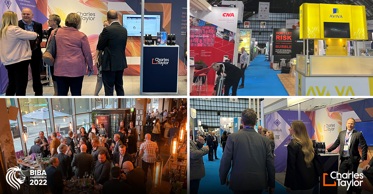 CTcharlestaylor's tweet photo. Here we go... BIBA 2022 looking forward to catching up with colleagues today. Swing by stand B42 for a catch up.

@BIBAbroker #BIBA2022 #CharlesTaylor #InHub #backtogether #claims #technologysolutions. https://t.co/wVXSaGlaXB
