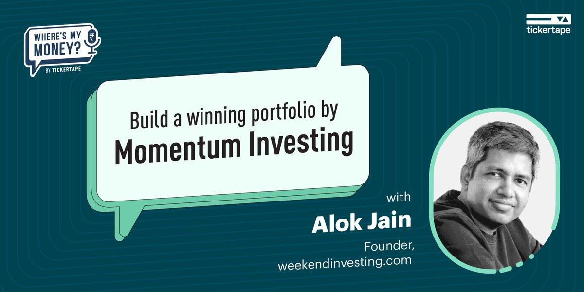 TickertapeIN's tweet photo. Momentum investing might be your moment in the making? 🫰

Listen now to learn a new way of making your portfolio stunning! 📈

https://t.co/ikieM1nutZ https://t.co/l5V7Q0wuqQ
