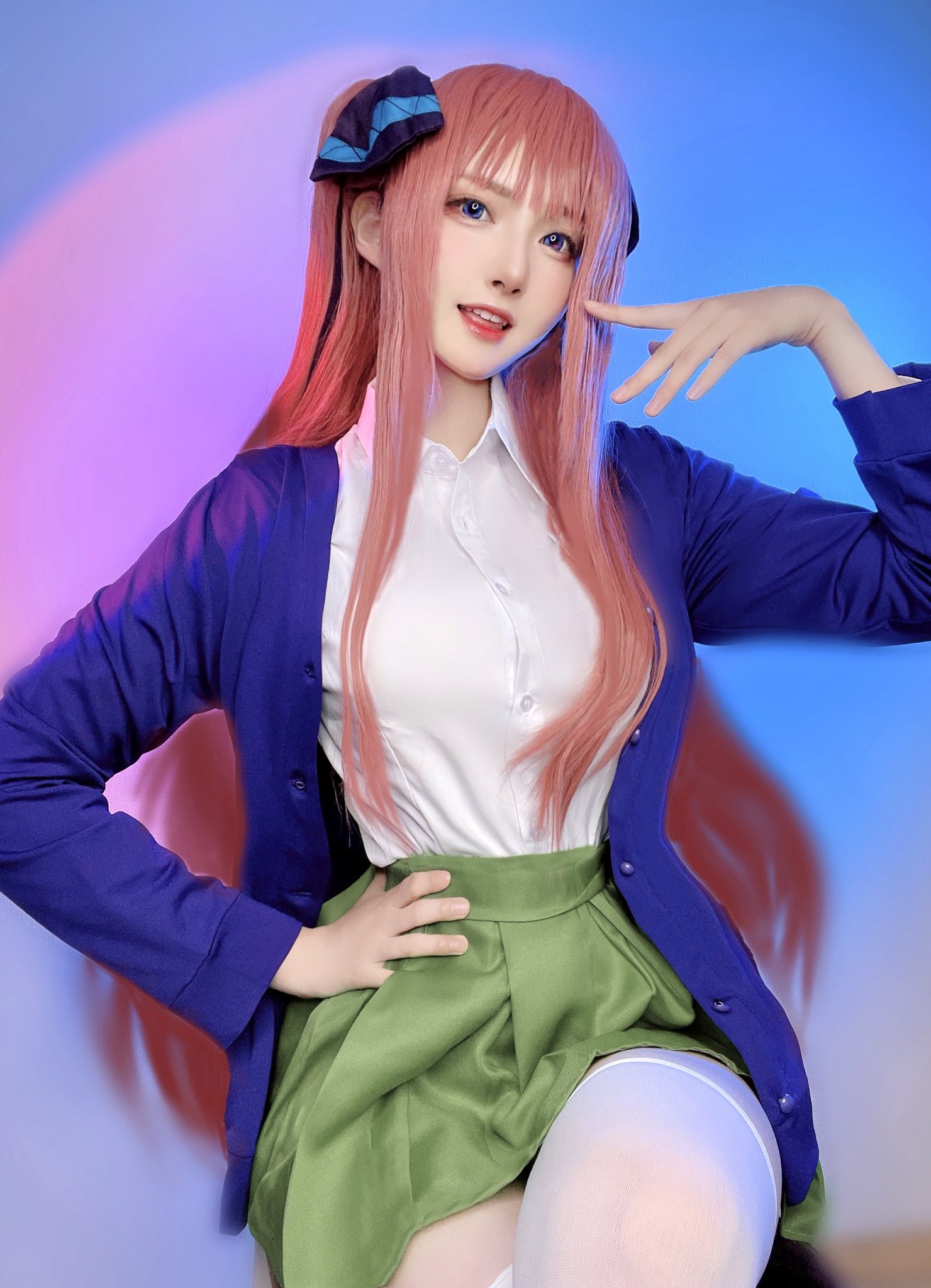 五等分の花嫁/中野二乃 コスプレ どくろちゃん『五等分の花嫁』中野二乃のコスプレ写真を公開