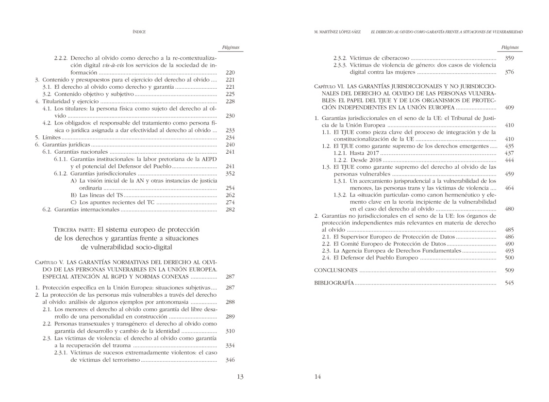 Nuevo libro del <a href="/cepcgob/">Centro de Estudios Políticos y Constitucionales</a> 
El derecho al olvido como garantía frente a situaciones de vulnerabilidad en la UE y España, de Mónica Martínez López-Sáez (prólogo de <a href="/sefaridaura/">sefa ridaura</a>) Premio Nicolás Pérez Serrano 2020
#ColecciónEstudiosConstitucionales
cepc.gob.es/publicaciones/…