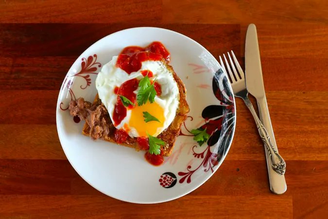 When all you want is refried beans on toast!
Spread our Mexican beans on your toast and top with a fried egg and salsa for a delicious brunch. 
mexican-mama.com