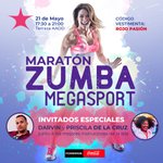 Image for the Tweet beginning: Maratón Zumba💃
Sábado 21 de 17:30