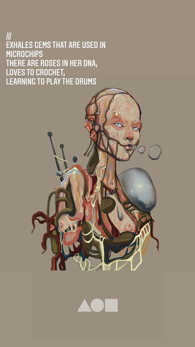 𝙉𝙀𝙒 𝘿𝙍𝙊𝙋 𝙊𝙉 𝙁𝙉𝘿🛸

Please welcome new ILY from my Liquid Universe, her name is ILY the Moss💚

 Here is her profile:
-exhales gems
-there are roses in her DNA
-loves to crochet
-learning to play the drums
💚

///0.1eth on FND
I LOVE YOU
foundation.app/@erkSENIa/ily/… #nft