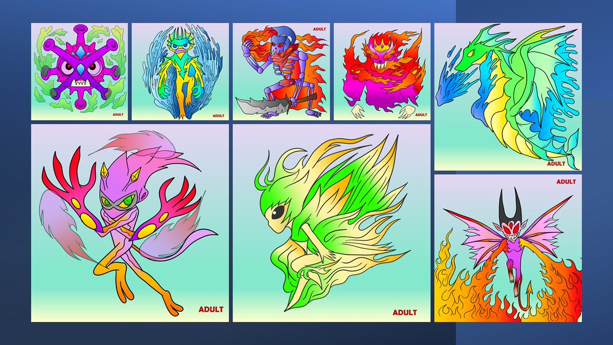 MonsterInvazion's tweet photo. Batch 1 of Adult Monsters is now out! Get the Aged II Elixir to evolve them! Lets go! 

https://t.co/vSFFJaBoSc

@ThePerfectNFT @PerpeMaison @The_Chidos
 
#xrpcommunity #NFTcommunity #sologenic https://t.co/e1EhEQgSTL