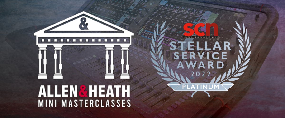 allen_heath's tweet photo. Fresh off winning the SCN Platinum Award for Best Online Training, Allen &amp; Heath USA are starting the 7th semester of the weekly #MiniMasterclass series today 🎉

Learn more and register 👇
https://t.co/S1AFcS0oV9 https://t.co/5yMLhrJx0A