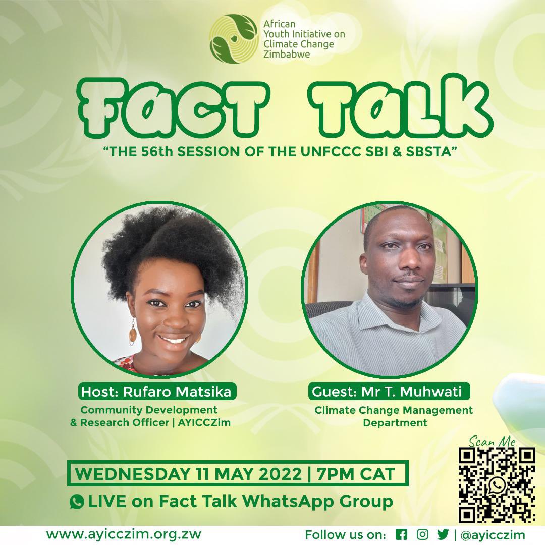 AyiccZim's tweet photo. Join us at 7pm to learn about 56th Session the #UNFCCC Subsidiary Body for Implementation and Subsidiary Body for Scientific and Technological Advice

#ClimateEducation
#YouthinClimateAction
#FactTalk

DM for WhatsApp link https://t.co/BsvcCn71wk