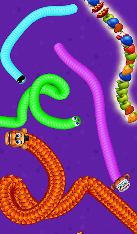 SiltherZoneIo's tweet photo. Use just 1 finger to control. Move your worm around https://t.co/6se5OFsMcP