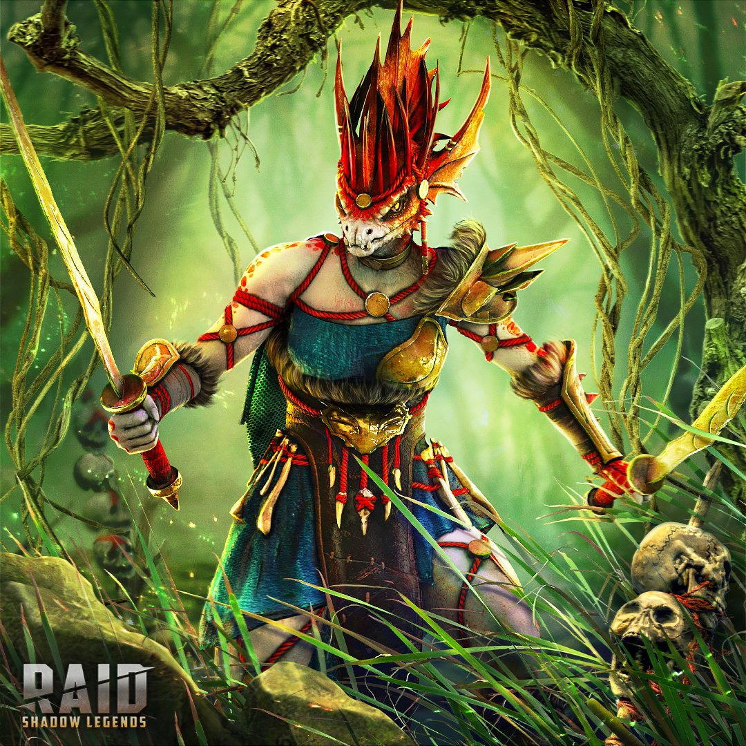 RaidRPG's tweet photo. For generations yet, the Lizardmen fought in the name of vengeance when they could no longer claim dominion. Zii Ixchi is a child of those dark, cruel times. Continue reading: https://t.co/Y60neg3stD
#RaidLore https://t.co/NGnDxjR9DM