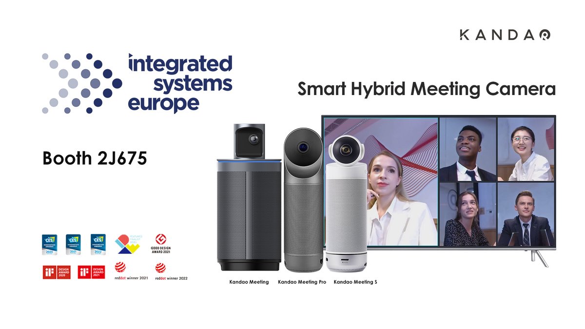 KandaoVR's tweet image. What a precious chance, Kandao Meeting Series are exhibiting in ISE 2022, Barcelona.
#ISE2022 #KandaoMeetingPro #KandaoMeetingS #KandaoMeeting