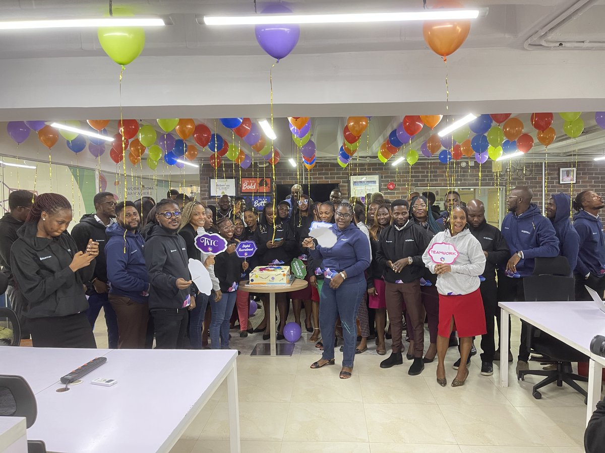 Jobbermandotcom's tweet photo. Sneak peek: Our colourful #internallaunch of The African Talent Company ๐๐
In case you missed it, click https://t.co/g9oSIipKcD to get to know our new parent company, and how we are better positioned to bridge the talent gap in Africa.
#TheAfricanTalentCompany #TATC https://t.co/XmcdhVAkdm